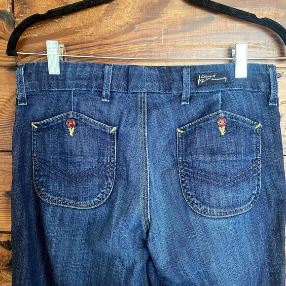 Citizens of Humanity Cadet Stretch dark wash wide leg  jeans size 29 - Picture 8 of 9